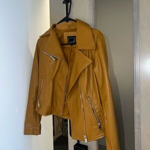 Stylish Mustard Leather Jacket
